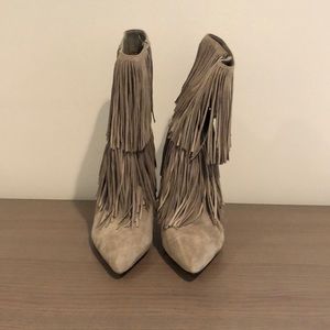 Sam Edelman fringed boots never worn